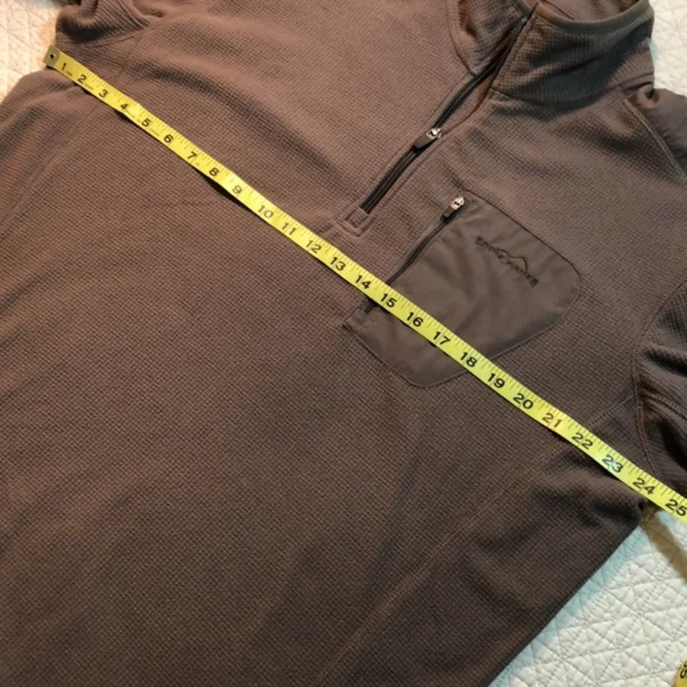 Eddie Bauer size Large cocoa brown knit shirt - Picture 7 of 8